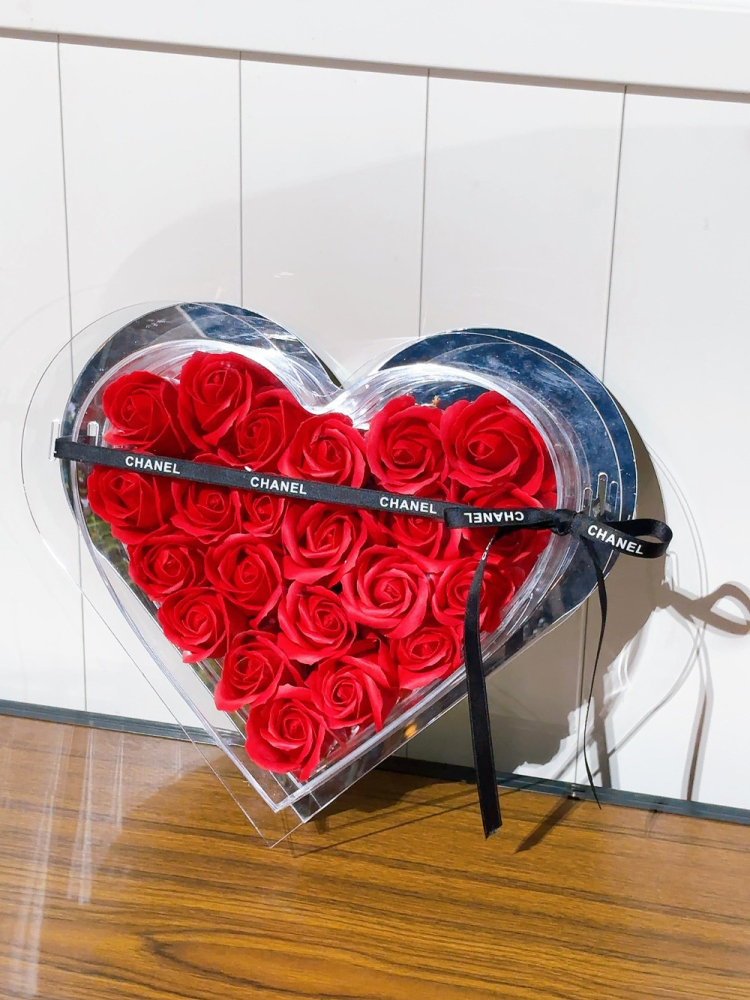 浪漫愛心花盒